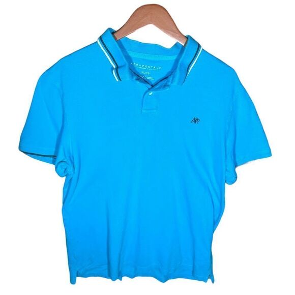 Aeropostale Blue Polo Shirt Size XL, SKU: 123-4747 - Picture 1 of 6